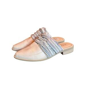 Kelsi Dagger Brooklyn leather/textile mule Boho elevated 7.5 unique